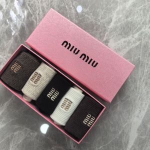 miumiu 더블니트 순면 양말