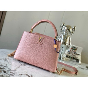 LV 메탈릭 골드 가방