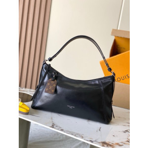 루이비통 블랙 레더 숄더백