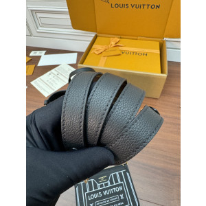 LOUIS VUITTON 블랙 레더 벨트